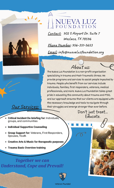 Nueva Luz Foundation flyer